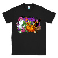 Black Halloween ghost and jack o lantern Classic Tee - RanaPortraitStore
