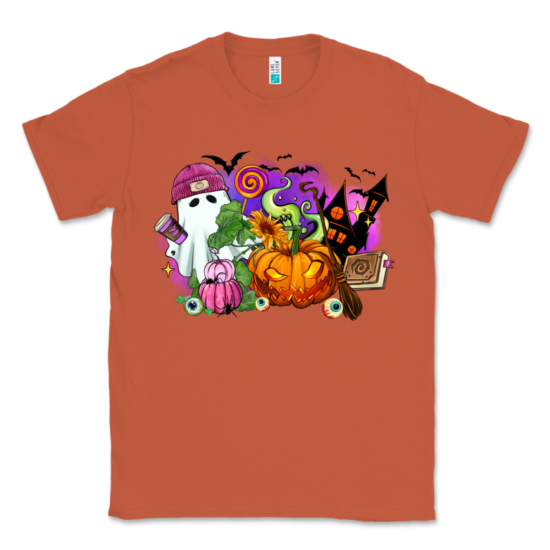 Halloween Ghost And Jack O Lantern Classic Tee by RanaPortraitStore | Teevron