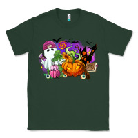 Sports Green Halloween ghost and jack o lantern Classic Tee - RanaPortraitStore