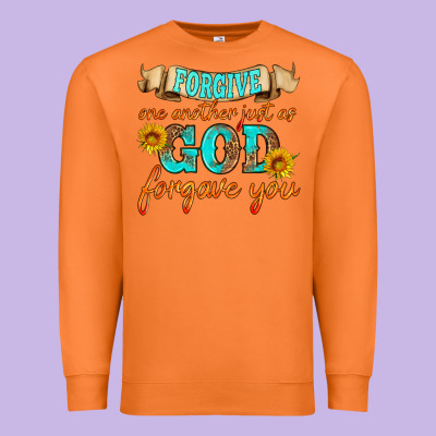 Forgive One Another Just As God Forgave You Premium Sweatshirt Designed By Hra Design Shop