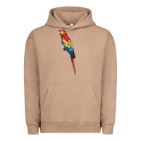 Scarlet Macaw Parrot Urban Hoodie | Teevron