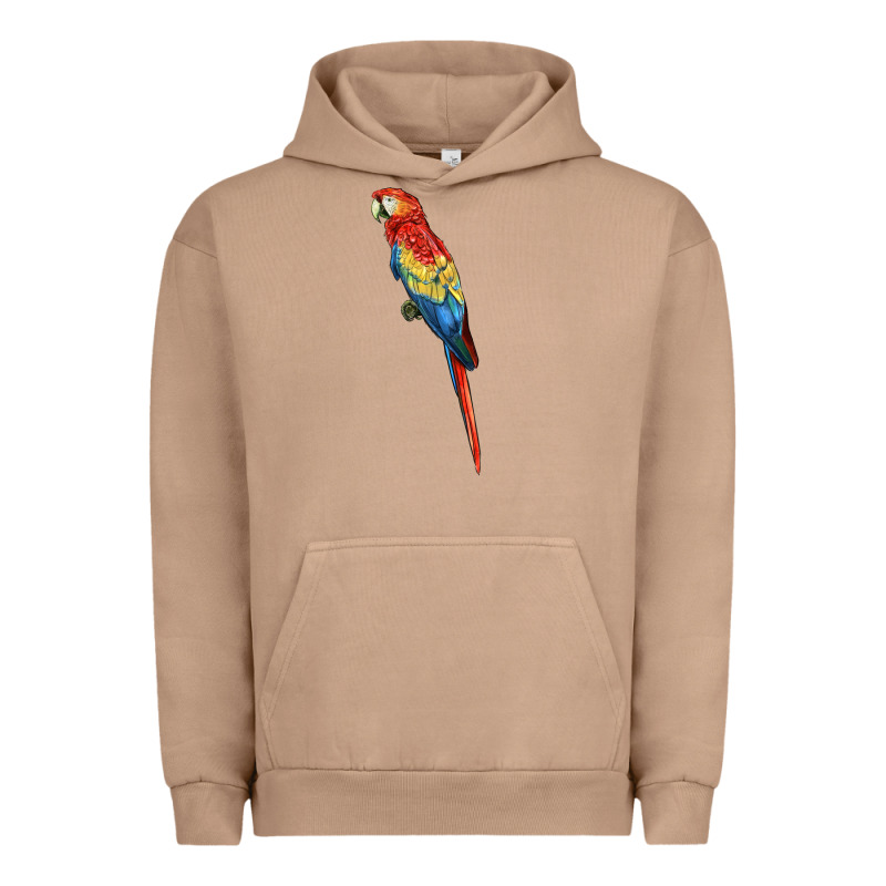 Scarlet Macaw Parrot Urban Hoodie by LillyAllenDesigns | Teevron