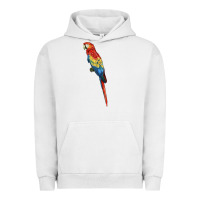 Pigment Lunar Rock Scarlet Macaw Parrot Urban Hoodie - LillyAllenDesigns