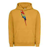 Pigment Peanut Butter Scarlet Macaw Parrot Urban Hoodie - LillyAllenDesigns