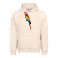Sandshell Scarlet Macaw Parrot Urban Hoodie - LillyAllenDesigns