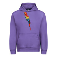 Tulip Scarlet Macaw Parrot Urban Hoodie - LillyAllenDesigns