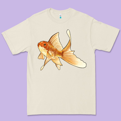 Goldfish Premium Tee Designed By Lillyallendesigns