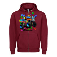 Burgundy monster truck au some Zipper Hoodie - Zillion Design Studio