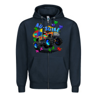 Navy monster truck au some Zipper Hoodie - Zillion Design Studio