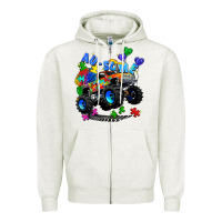 Monster Truck Au Some Zipper Hoodie | Teevron