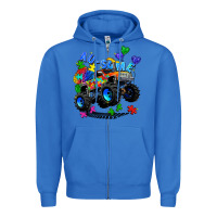 True Royal monster truck au some Zipper Hoodie - Zillion Design Studio