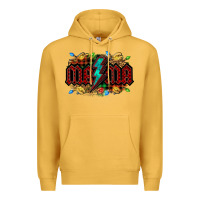 Mustard lightning bolt mama christmas Premium Hoodie - Jasminsmagicworld