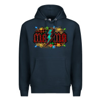 Navy lightning bolt mama christmas Premium Hoodie - Jasminsmagicworld