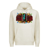 Oatmeal Heather lightning bolt mama christmas Premium Hoodie - Jasminsmagicworld