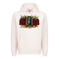 Pale Pink lightning bolt mama christmas Premium Hoodie - Jasminsmagicworld