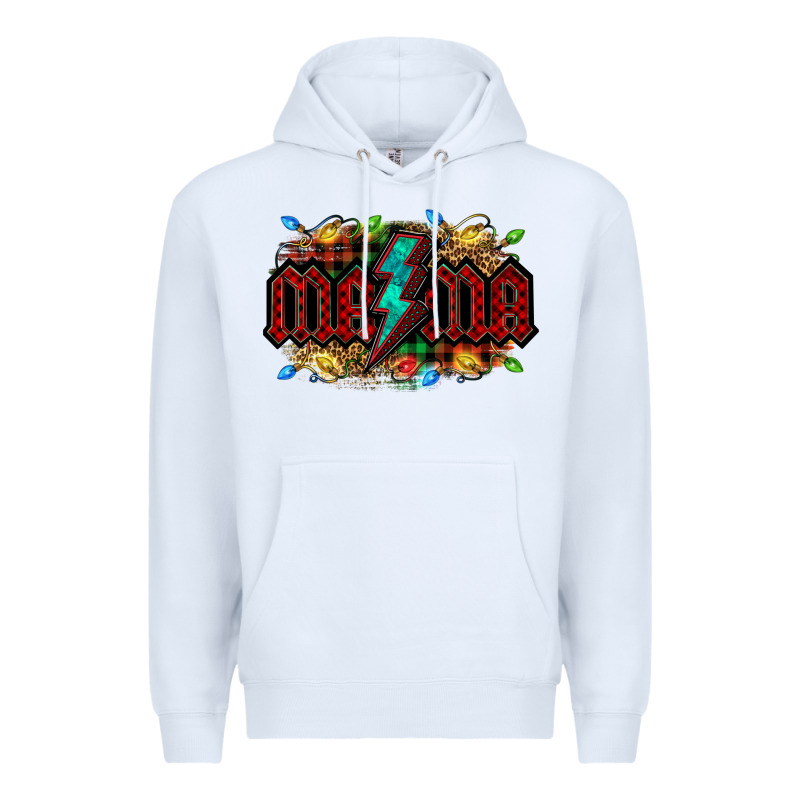 Lightning Bolt Mama Christmas Premium Hoodie by Jasminsmagicworld | Teevron