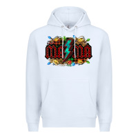 White lightning bolt mama christmas Premium Hoodie - Jasminsmagicworld
