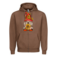 Chestnut western gnome with sunflowers Zipper Hoodie - texasbilliewilder