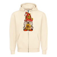 Sandshell western gnome with sunflowers Zipper Hoodie - texasbilliewilder