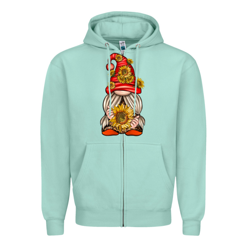 Western Gnome With Sunflowers Zipper Hoodie by texasbilliewilder | Teevron