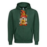 Sports Green western gnome with sunflowers Zipper Hoodie - texasbilliewilder