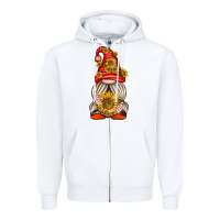 White western gnome with sunflowers Zipper Hoodie - texasbilliewilder