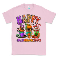 Bubblegum Pink Happy Hallothanksmas coffee cups Classic Tee - RanaPortraitStore