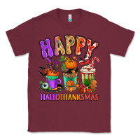 Burgundy Happy Hallothanksmas coffee cups Classic Tee - RanaPortraitStore