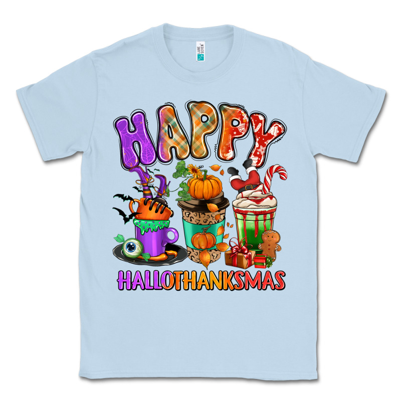 Happy Hallothanksmas Coffee Cups Classic Tee by RanaPortraitStore | Teevron