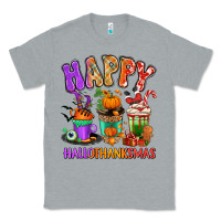 Heather Grey Happy Hallothanksmas coffee cups Classic Tee - RanaPortraitStore