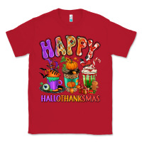 Red Happy Hallothanksmas coffee cups Classic Tee - RanaPortraitStore