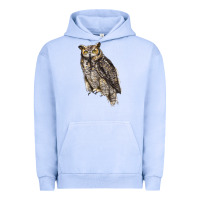 Pigment Grape Ice Great Horned Owl Urban Hoodie - LillyAllenDesigns