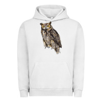 Pigment Lunar Rock Great Horned Owl Urban Hoodie - LillyAllenDesigns