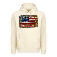 Sandshell christmas american flag background Premium Hoodie - Jasminsmagicworld