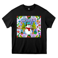 Black Chillin Snow Heavy Core Tee - CowhideDigitalArt