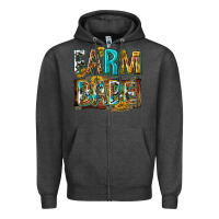 Charcoal Heather western farm babe Zipper Hoodie - texasbilliewilder