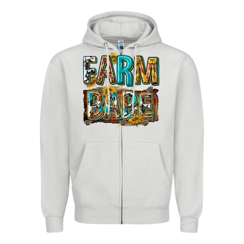 Western Farm Babe Zipper Hoodie by texasbilliewilder | Teevron