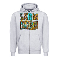 Heather Grey western farm babe Zipper Hoodie - texasbilliewilder
