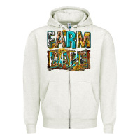 Oatmeal Heather western farm babe Zipper Hoodie - texasbilliewilder
