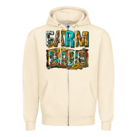 Sandshell western farm babe Zipper Hoodie - texasbilliewilder