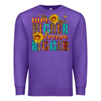 Purple aim higher dream bigger Premium Sweatshirt - HRA Design Shop