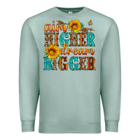 Seafoam aim higher dream bigger Premium Sweatshirt - HRA Design Shop