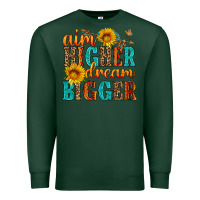 Sports Green aim higher dream bigger Premium Sweatshirt - HRA Design Shop