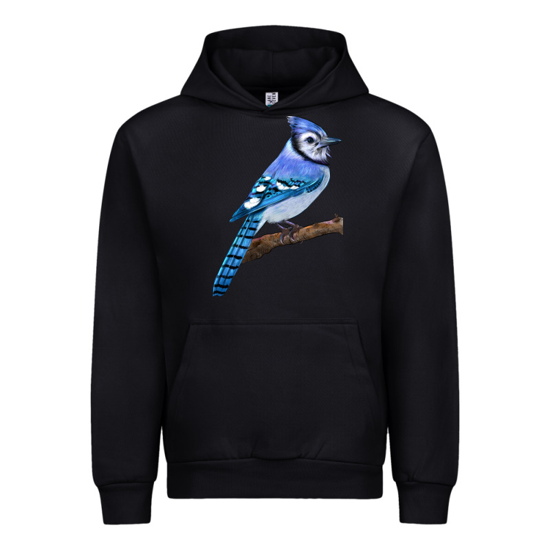Blue Jay Bird Urban Hoodie by LillyAllenDesigns | Teevron