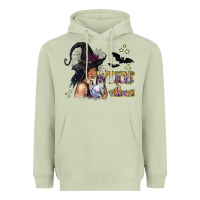 Matcha Black Witch Vibes Heavyweight Hoodie - texasbilliewilder