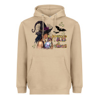 Mushroom Black Witch Vibes Heavyweight Hoodie - texasbilliewilder