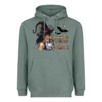 Sage Black Witch Vibes Heavyweight Hoodie - texasbilliewilder