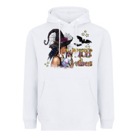 White Black Witch Vibes Heavyweight Hoodie - texasbilliewilder