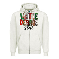 Oatmeal Heather Little debbie slut Christmas Zipper Hoodie - RanaPortraitStore