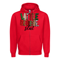Red Little debbie slut Christmas Zipper Hoodie - RanaPortraitStore